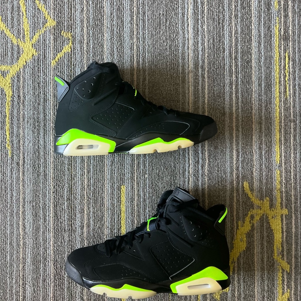 mens electric green jordan 6